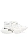 Balmain 'unicorn' White Sneakers With With Embossed Logo On The Side In White