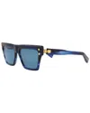 Balmain Unisex Bps-121d54 54mm Sunglasses In Blue