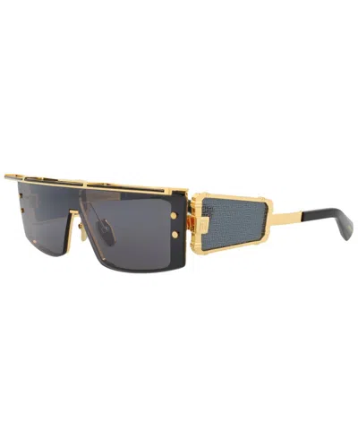 Balmain Unisex Bps-127a145 145mm Sunglasses In Gold