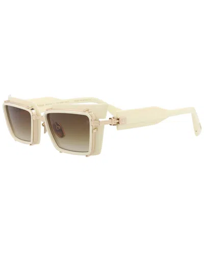 Balmain Unisex Bps-130c 52mm Sunglasses In White