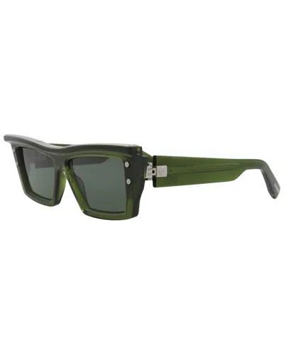 Balmain Unisex Bps-131c55 55mm Sunglasses In Green