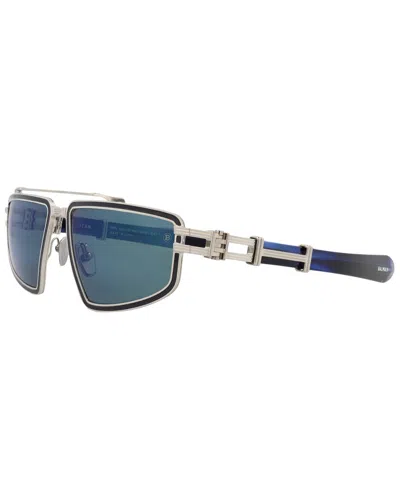 Balmain Unisex Bps-139c59 59mm Sunglasses In Blue
