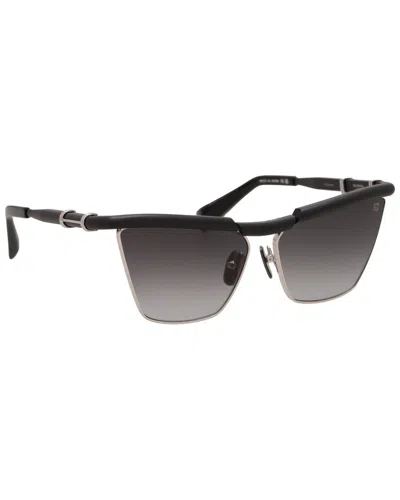 Balmain Unisex Bps169 60mm Sunglasses In Black