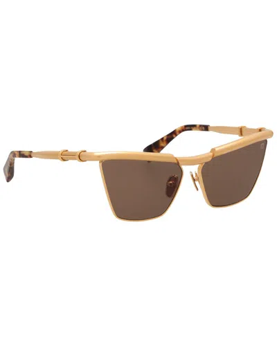 Balmain Unisex Bps169 60mm Sunglasses In Neutral