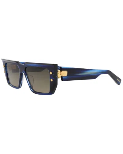 Balmain Unisex Novelty 54mm Sunglasses In Blue