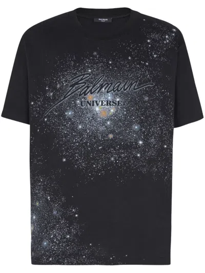 BALMAIN UNIVERSE & STARS T-SHIRT