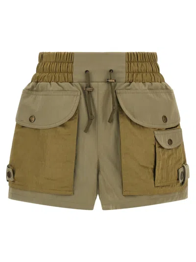 Balmain Utility Bermuda And Short Green