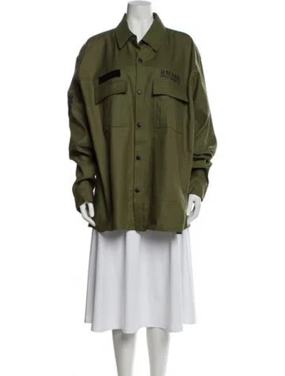 Pre-owned Balmain Utility Jacket In Green