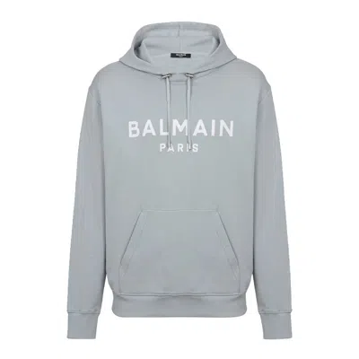 BALMAIN BALMAIN V-NECK COTTON HOODIE