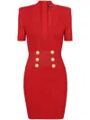 BALMAIN V-NECK KNITTED DRESS