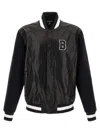 Balmain 'varsity' Bomber Jacket In Black