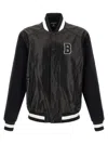 Balmain 'varsity' Bomber Jacket In Black
