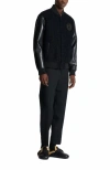 Balmain Varsity Tweed And Faux Leather Jacket