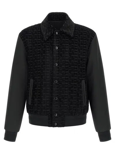 BALMAIN BALMAIN VELVET BOMBER JACKET