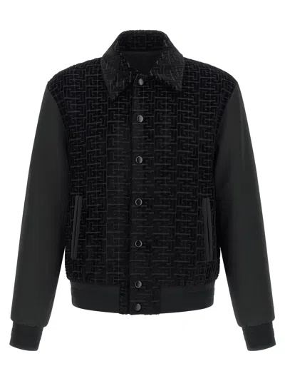 BALMAIN VELVET BOMBER JACKET