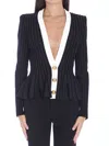 BALMAIN VELVET KNIT JACKET