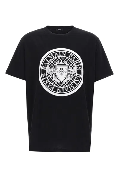 BALMAIN VELVET LOGO T-SHIRT
