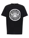 Balmain Velvet Logo T-shirt In Multicolor