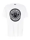 Balmain Velvet Logo T-shirt In Multicolor