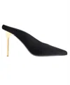 Balmain Velvet Pumps In Black
