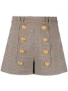 Balmain Vertical-stripe Print Tapered-leg Trousers In Efz