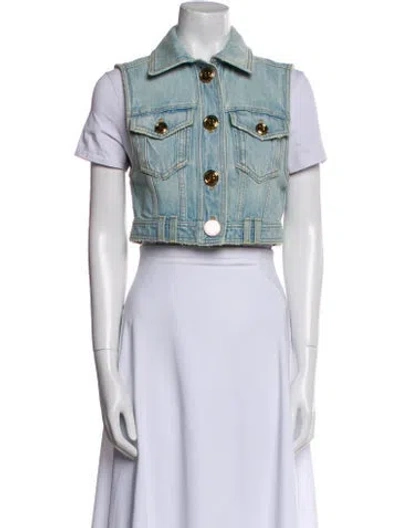 Pre-owned Balmain Vest In Blue