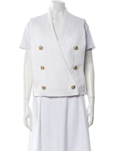 Pre-owned Balmain Vest In White