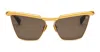 Balmain Victoire - Matte 12k Gold / Spotted Havana Sunglasses
