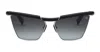 Balmain Victoire - Matte Black / Silver Sunglasses In Black, Silver