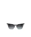 Balmain Victoire - Matte Black / Silver Sunglasses In Gray