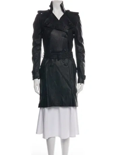 Pre-owned Balmain Vintage 2009 Trench Coat In Black