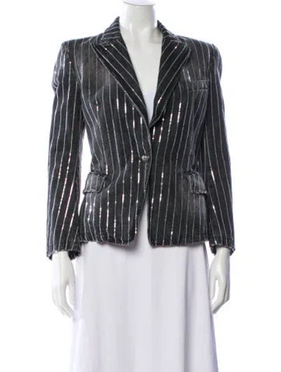Pre-owned Balmain Vintage 2010 Blazer In Gray