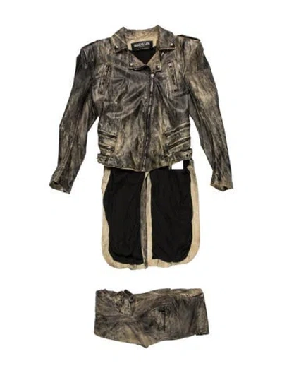 Pre-owned Balmain Vintage 2010 Pant Set In Neutrals