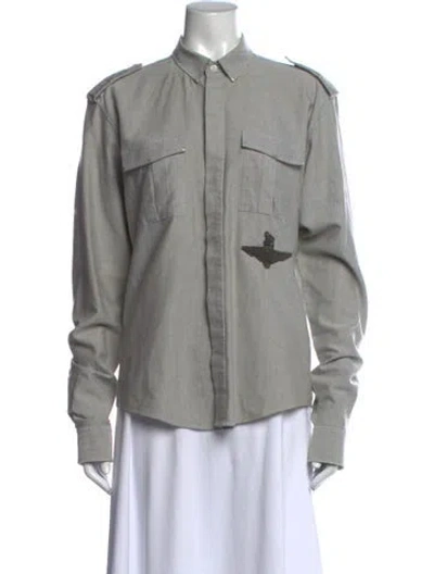 Pre-owned Balmain Vintage 2010 Shirt In Grey/neutrals