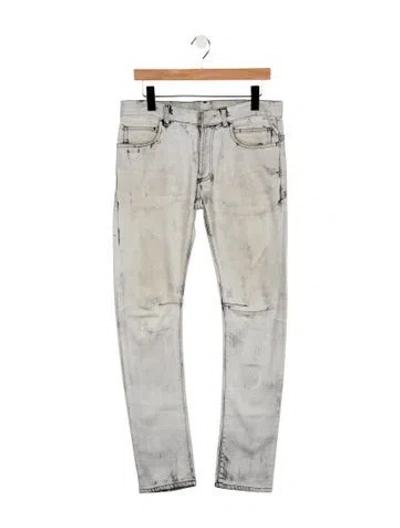 Pre-owned Balmain Vintage 2010 Skinny Jeans In Grey