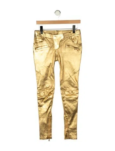 Pre-owned Balmain Vintage 2010 Skinny Leg Pants