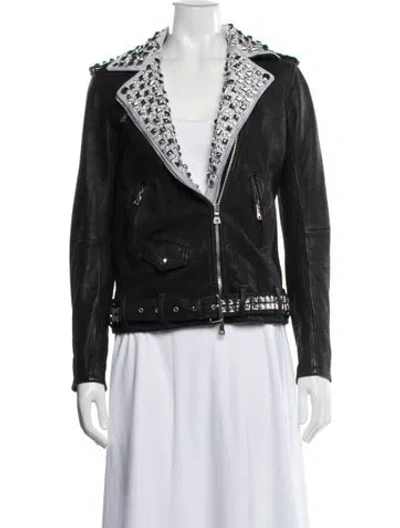 Pre-owned Balmain Vintage 2011 Biker Jacket In Black
