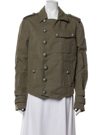 Pre-owned Balmain Vintage 2013 Jacket In Green