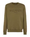 Balmain Vintage  Cotton Sweatshirt In Green