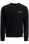 Balmain Logo-printed Crewneck Sweatshirt In Black
