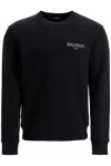 Balmain Logo-printed Crewneck Sweatshirt In Black