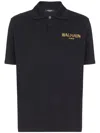 Balmain 'polo Shirt Timeless Short Sleeves' In Black