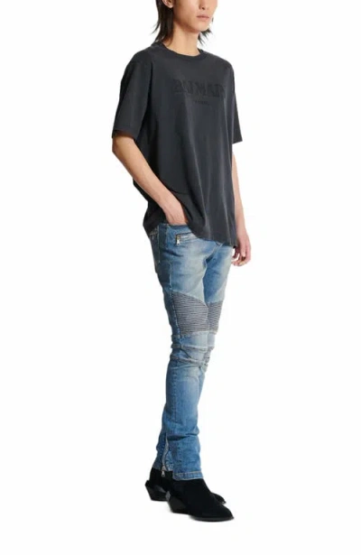 BALMAIN VINTAGE BALMAIN EMBROIDERED T-SHIRT