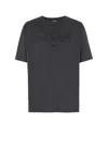 Balmain Vintage Logo T-shirt In Gray