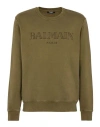 Balmain Vintage  Cotton Sweatshirt In Green
