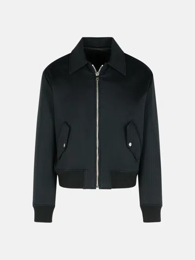 Balmain 'vintage' Black Cotton Bomber Jacket