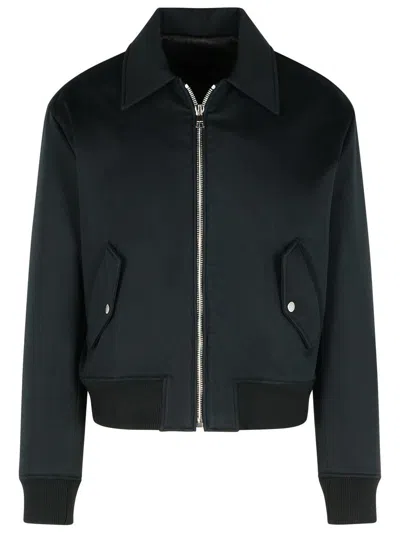 Balmain 'vintage' Black Cotton Bomber Jacket