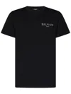Balmain Men's T-shirt With Logo In Black
