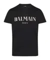 Balmain Vintage Crystal-embellished T-shirt In Black