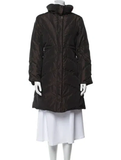 Pre-owned Balmain Vintage Down Coat In Brown